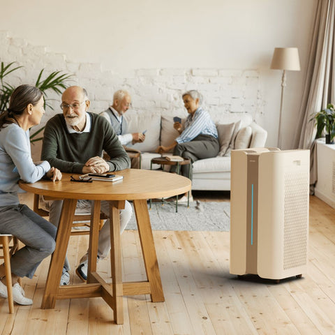 Ionmax+ Aire X air purifier in a aged care home with senior citizens
