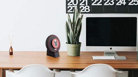 Marvel Aladdin Portable Air Purifier on computer desk