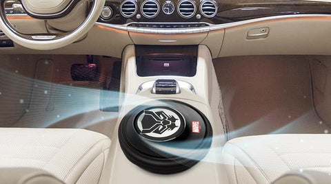 Marvel Aladdin Portable Air Purifier in the car