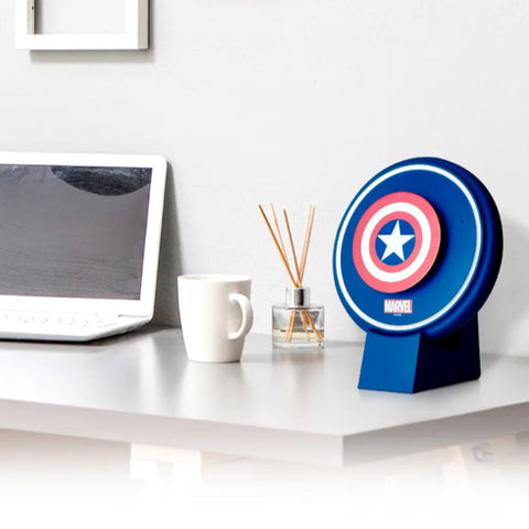 Marvel Aladdin Cordless Portable Air Purifier on home office table