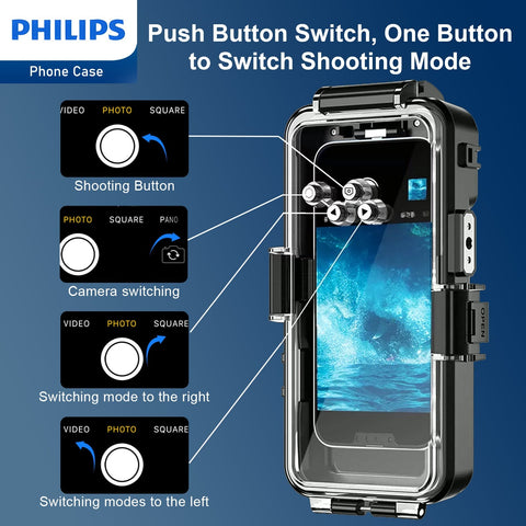 Philips Diving Phone Case For IPhone 7-14 Series (DLK6301B)