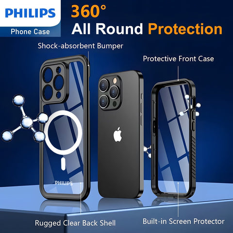 Philips Waterproof Case With MagSafe For IPhone 14 Pro Max (DLK6205B)