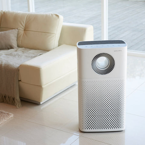 Coway 1516D Storm Air Purifier in the living room