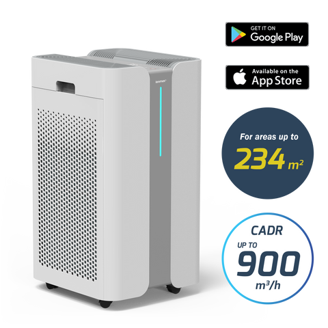 Ionmax+ Aire High-Performance 6-Stage UV HEPA Air Purifier with Mobile App