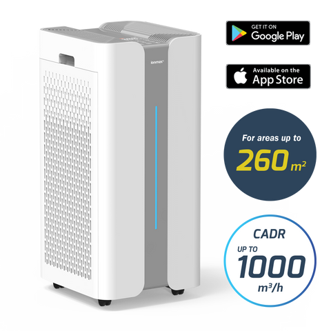 Ionmax+ Aire X High-Performance 6-Stage UV HEPA Air Purifier with Mobile App