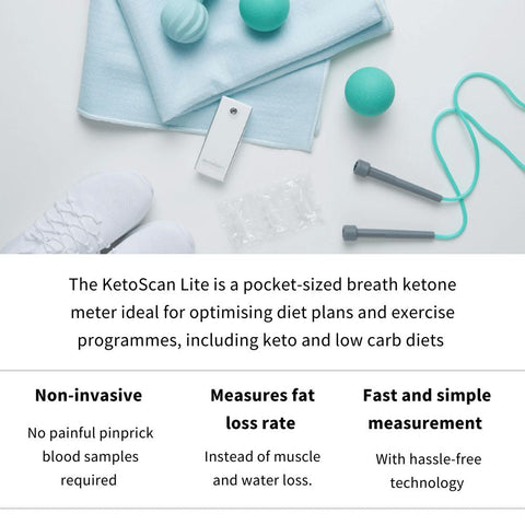 Measure fat loss rate with the KetoScan Lite Ketone Meter