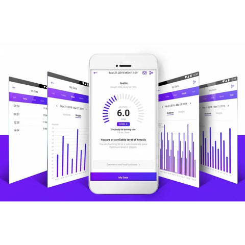 KetoScan Mini Ketone Breath Meter's mobile application