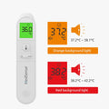 MedSense Digital Infrared Thermometer with orange and red background lights