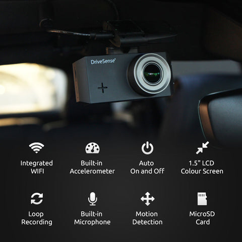 DriveSense Ranger WiFi Dash Cam with many more features