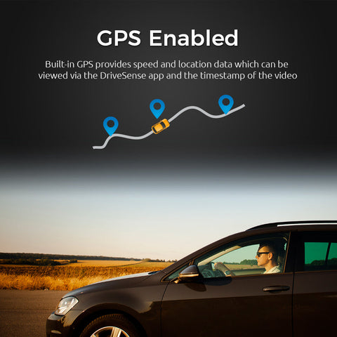 DriveSense Ranger WiFi Dash Cam with GPS 