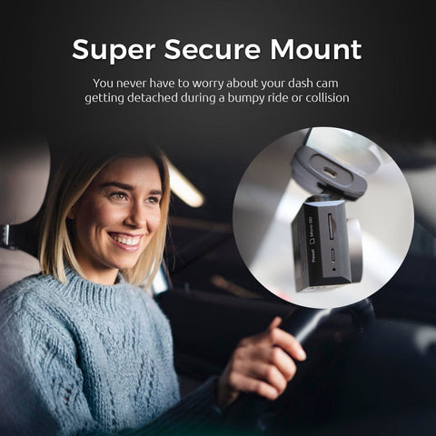 DriveSense Ranger WiFi Dash Cam with super secure mount