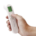 Hand holding the MedSense Digital Infrared Thermometer for Forehead and Objects