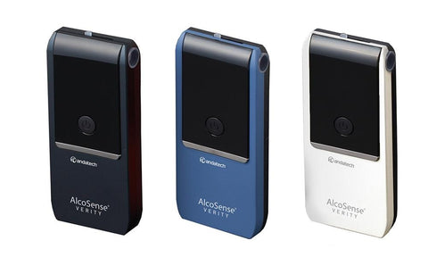 Andatech AlcoSense Verity Personal Breathalyser comes in 3 colours